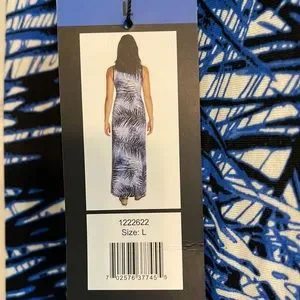 Mario Serrani Dresses | Mario Serrani Maxi Dress | Color: Black/Blue | Size: L | Doxiemom45's Closet